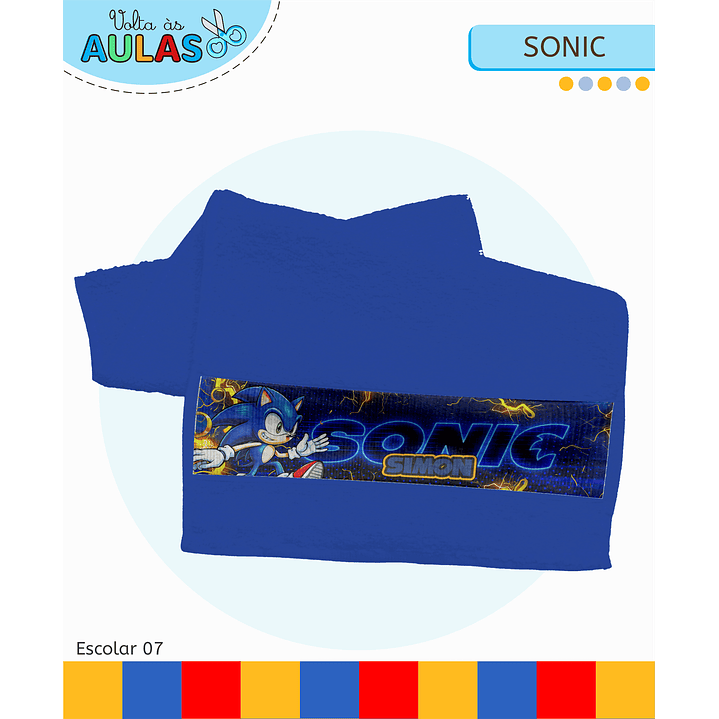 Kit Digital Encadernação Sonic - Volta às Aulas 9