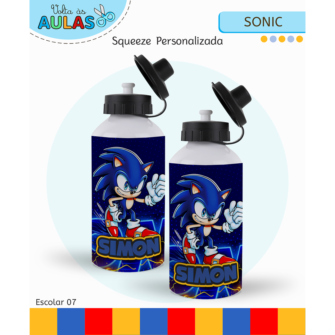 Kit Digital Encadernação Sonic - Volta às Aulas 13