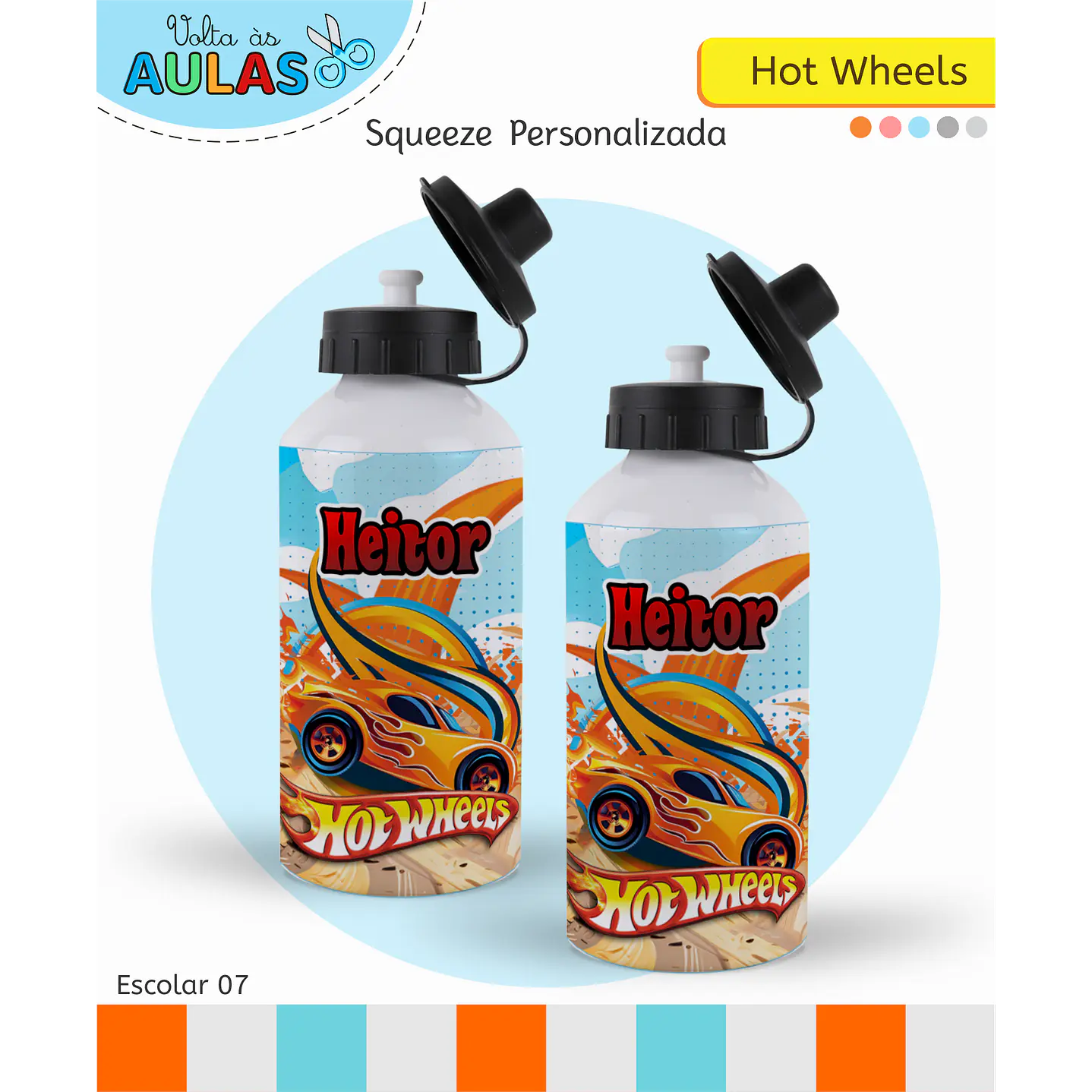 Kit Digital Encadernação Hot Wheels - Volta às Aulas 6