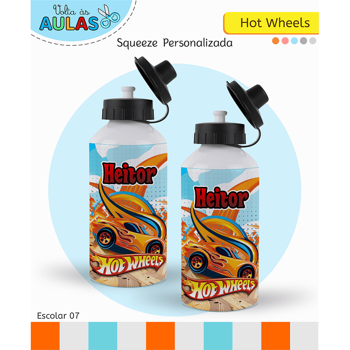 Kit Digital Encadernação Hot Wheels - Volta às Aulas 6