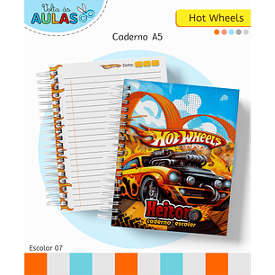 Kit Digital Encadernação Hot Wheels - Volta às Aulas
