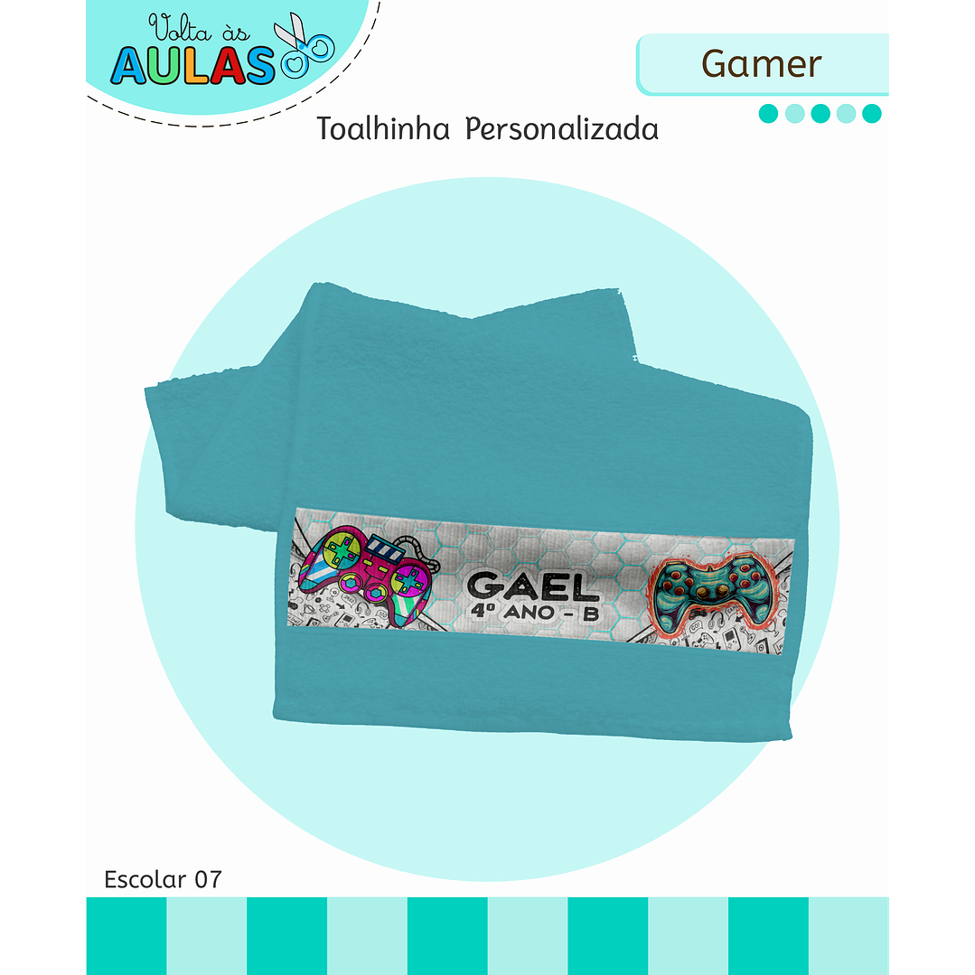 Kit Digital Encadernação e Etiquetas Gamer - Volta às Aulas 5