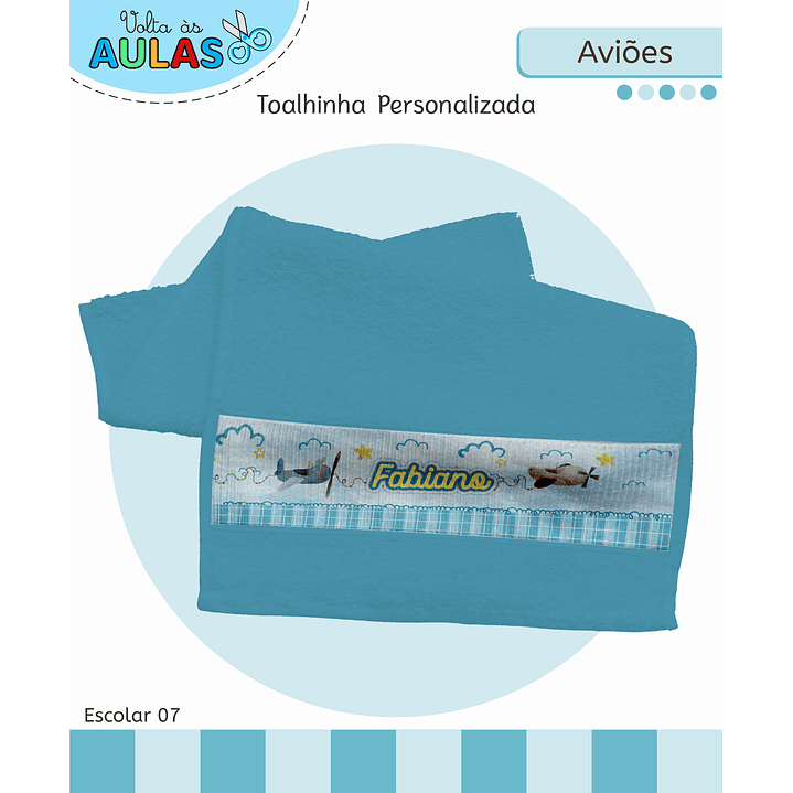 Kit Digital Encadernação Aviões Fofos - Volta às Aulas 8