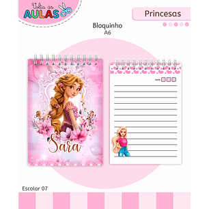 Kit Digital Encadernação Princesas – Volta às Aulas