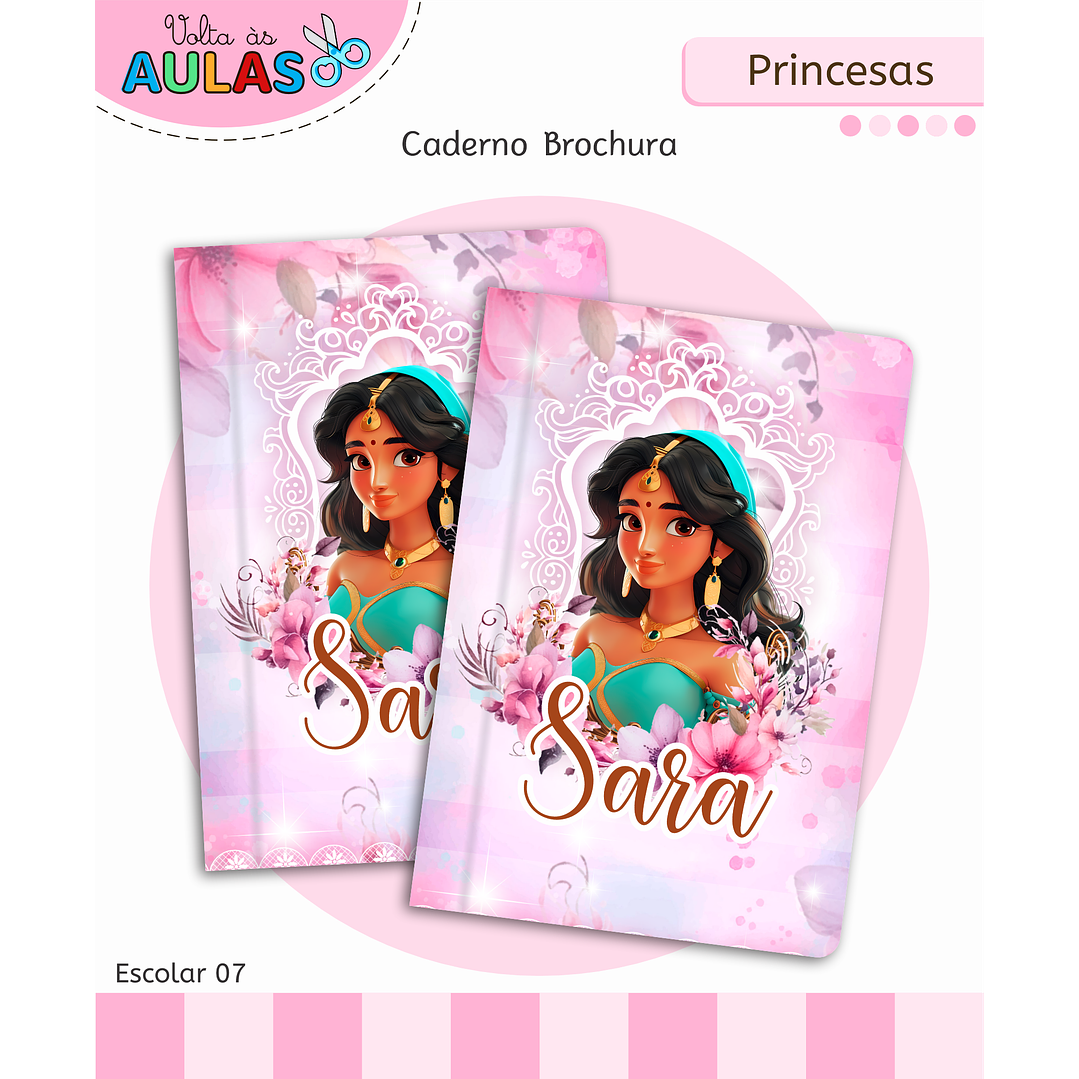 Kit Digital Encadernação Princesas – Volta às Aulas 13