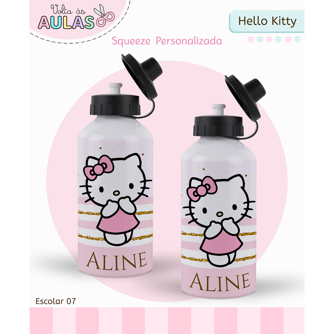 Kit Digital Encadernação Hello Kitty - Volta às Aulas 9
