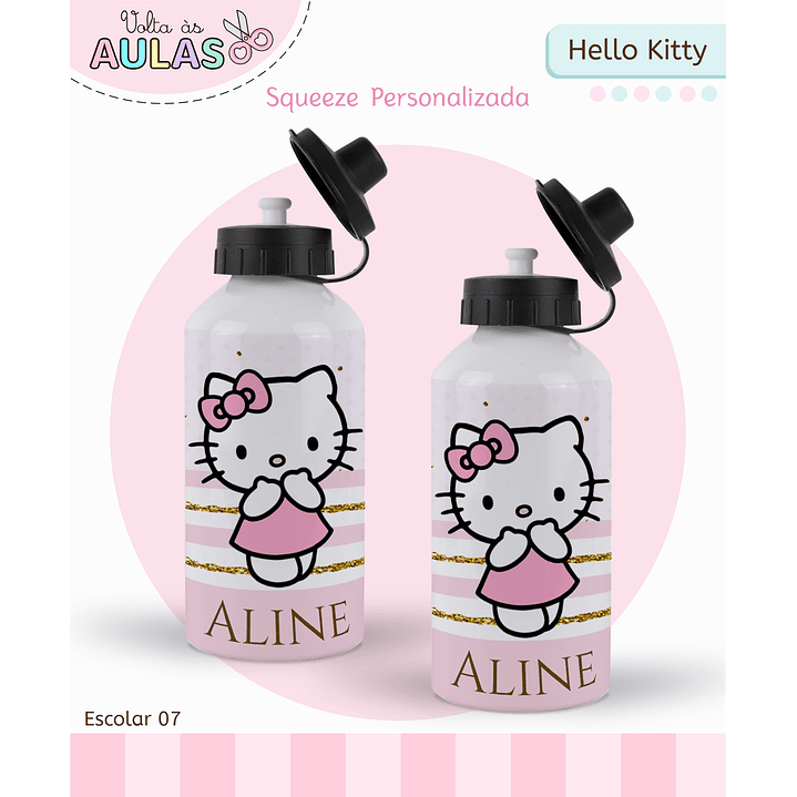 Kit Digital Encadernação Hello Kitty - Volta às Aulas 9