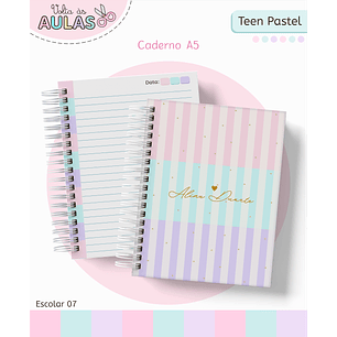 Kit Digital Encadernação Teen Pastel – Volta às Aulas