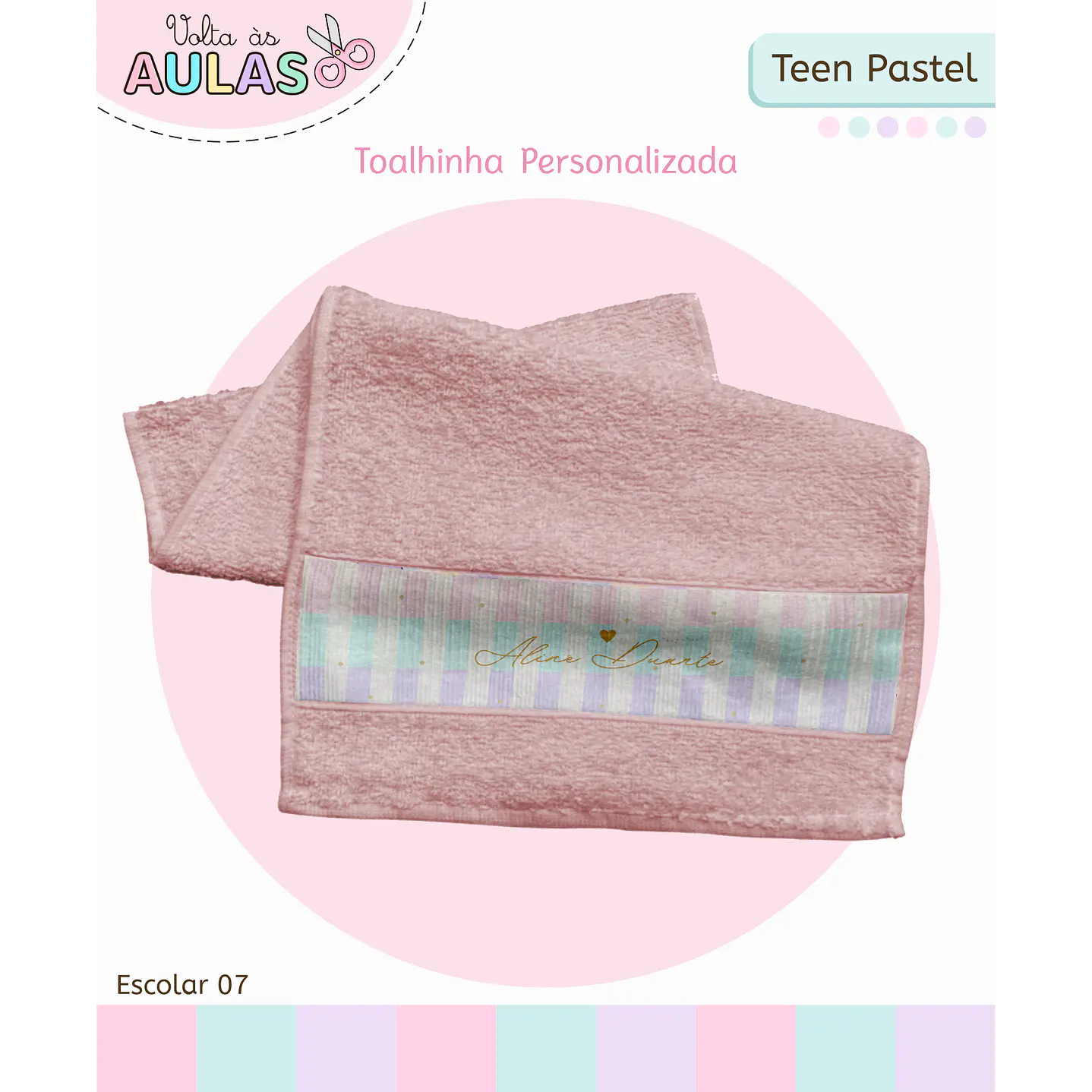 Kit Digital Encadernação Teen Pastel – Volta às Aulas 6
