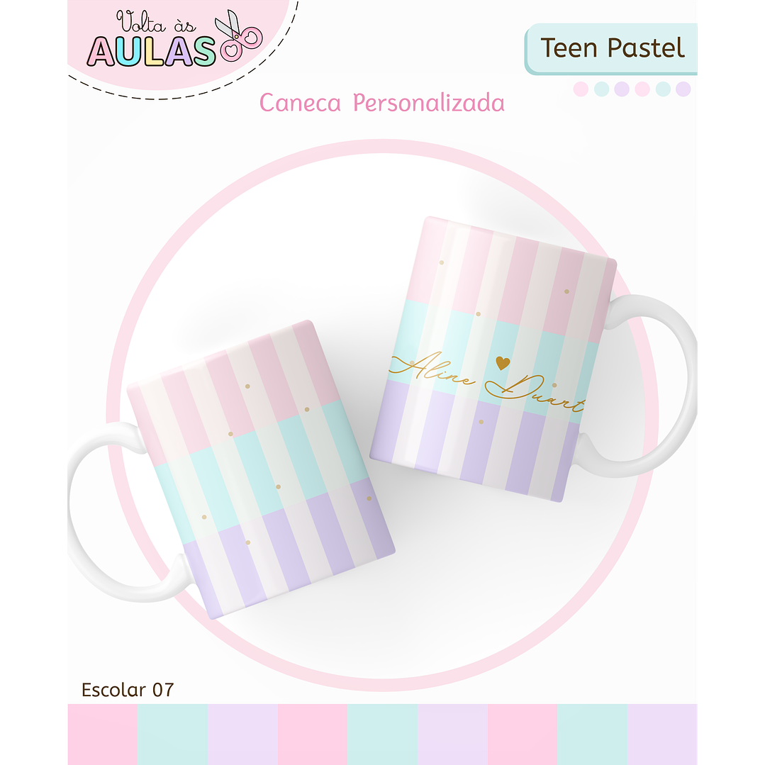 Kit Digital Encadernação Teen Pastel – Volta às Aulas 9