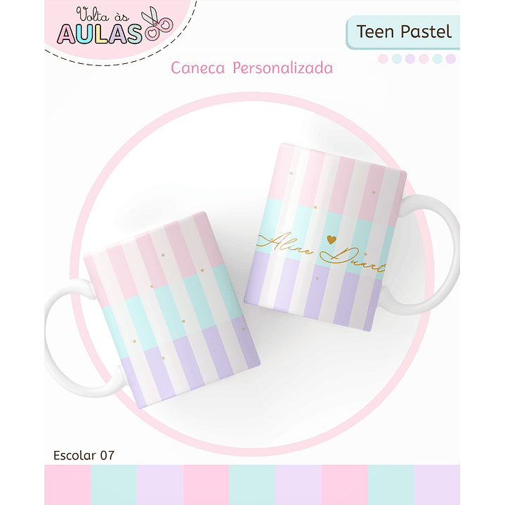 Kit Digital Encadernação Teen Pastel – Volta às Aulas 9