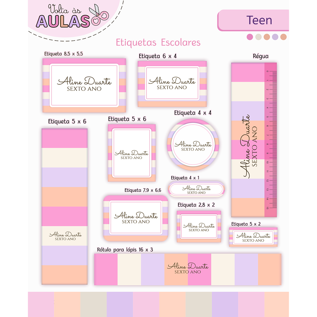 Kit Digital Encadernação Teen Frase – Volta às Aulas 2