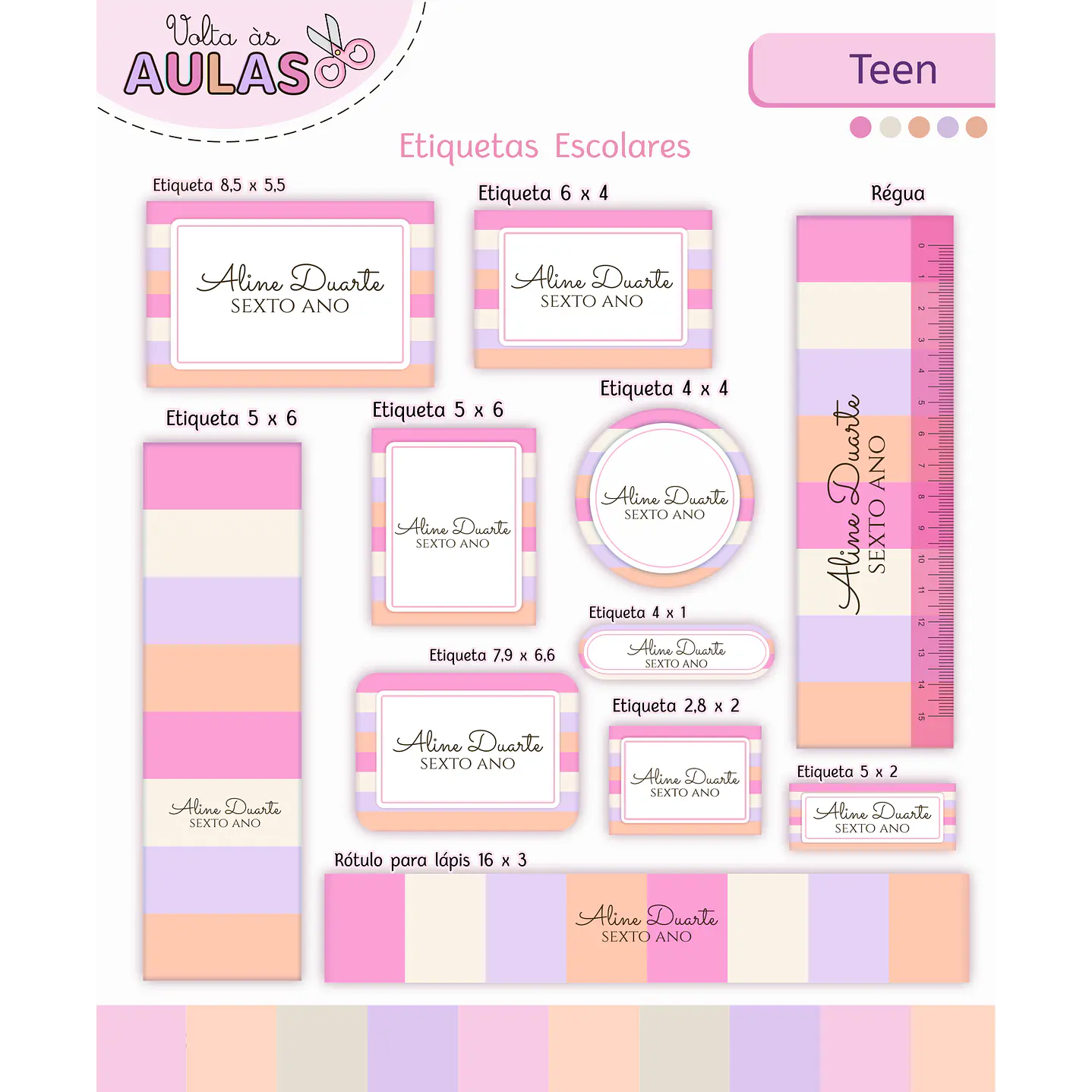 Kit Digital Encadernação Teen Frase – Volta às Aulas 2