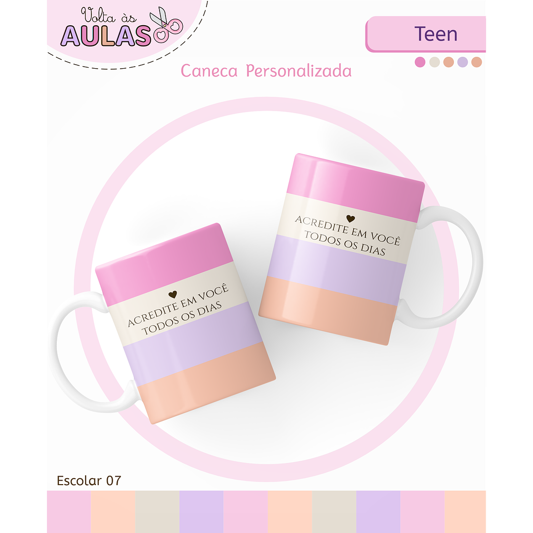 Kit Digital Encadernação Teen Frase – Volta às Aulas 5