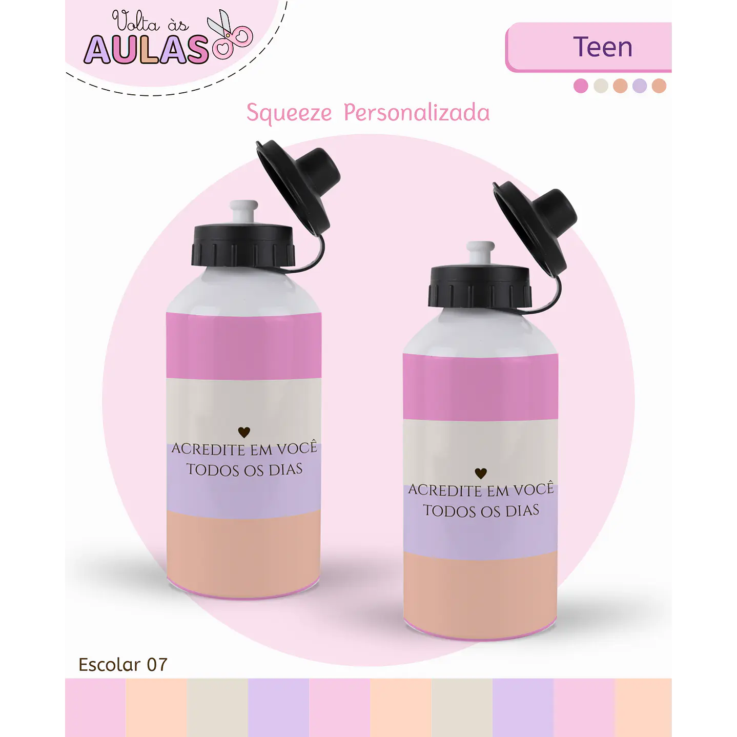 Kit Digital Encadernação Teen Frase – Volta às Aulas 7