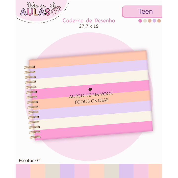 Kit Digital Encadernação Teen Frase – Volta às Aulas 11