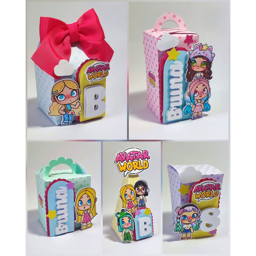 Kit Digital Avatar World Arquivo de Corte para Silhouette Studio 1