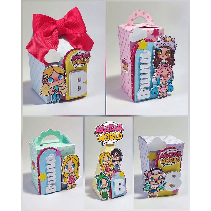 Kit Digital Avatar World Arquivo de Corte para Silhouette Studio 1