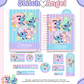 Kit Digital Encadernação Stitch e Angel - Volta às Aulas Completo - Thumbnail 5