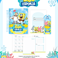 Kit Digital Encadernação Bob Esponja - Volta às Aulas Completo - Thumbnail 2
