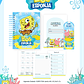 Kit Digital Encadernação Bob Esponja - Volta às Aulas Completo - Thumbnail 3