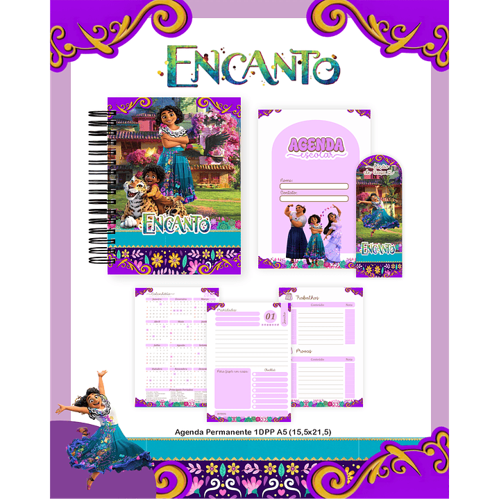 Kit Digital Encadernação Encanto  - Volta às Aulas Completo 3
