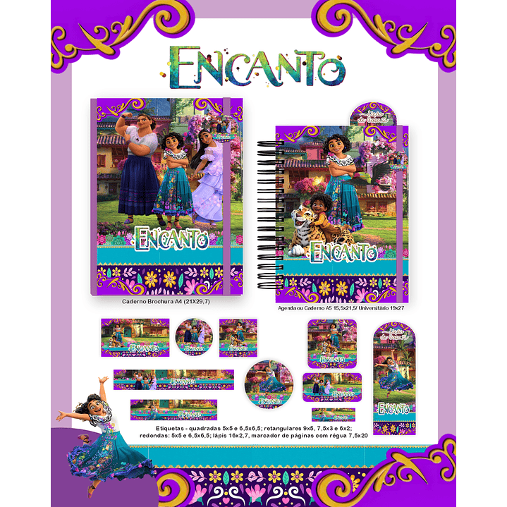 Kit Digital Encadernação Encanto  - Volta às Aulas Completo 4