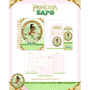 Kit Digital Encadernação A Princesa e o Sapo - Volta às Aulas 