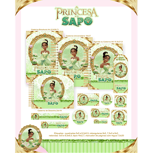 Kit Digital Encadernação A Princesa e o Sapo - Volta às Aulas 