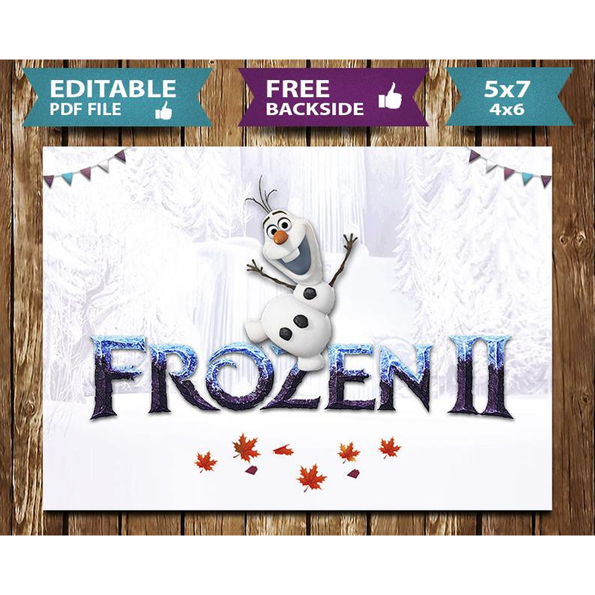 15 Convites de aniversário Frozen 2 para editar grátis (WhatsApp e Imprimir)