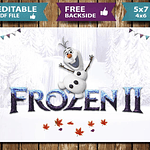 Convite Digital Frozen 2 Editável 