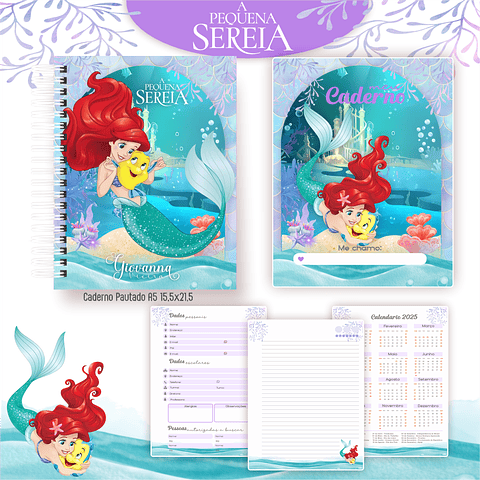 Kit Digital Encadernação Ariel - Volta às Aulas