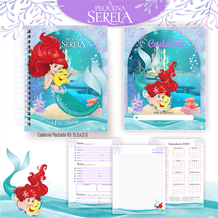 Kit Digital Encadernação Ariel - Volta às Aulas 2