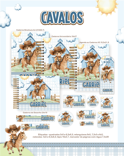 Encadernação Fazendeiro Menino Volta às Aulas para Imprimir
