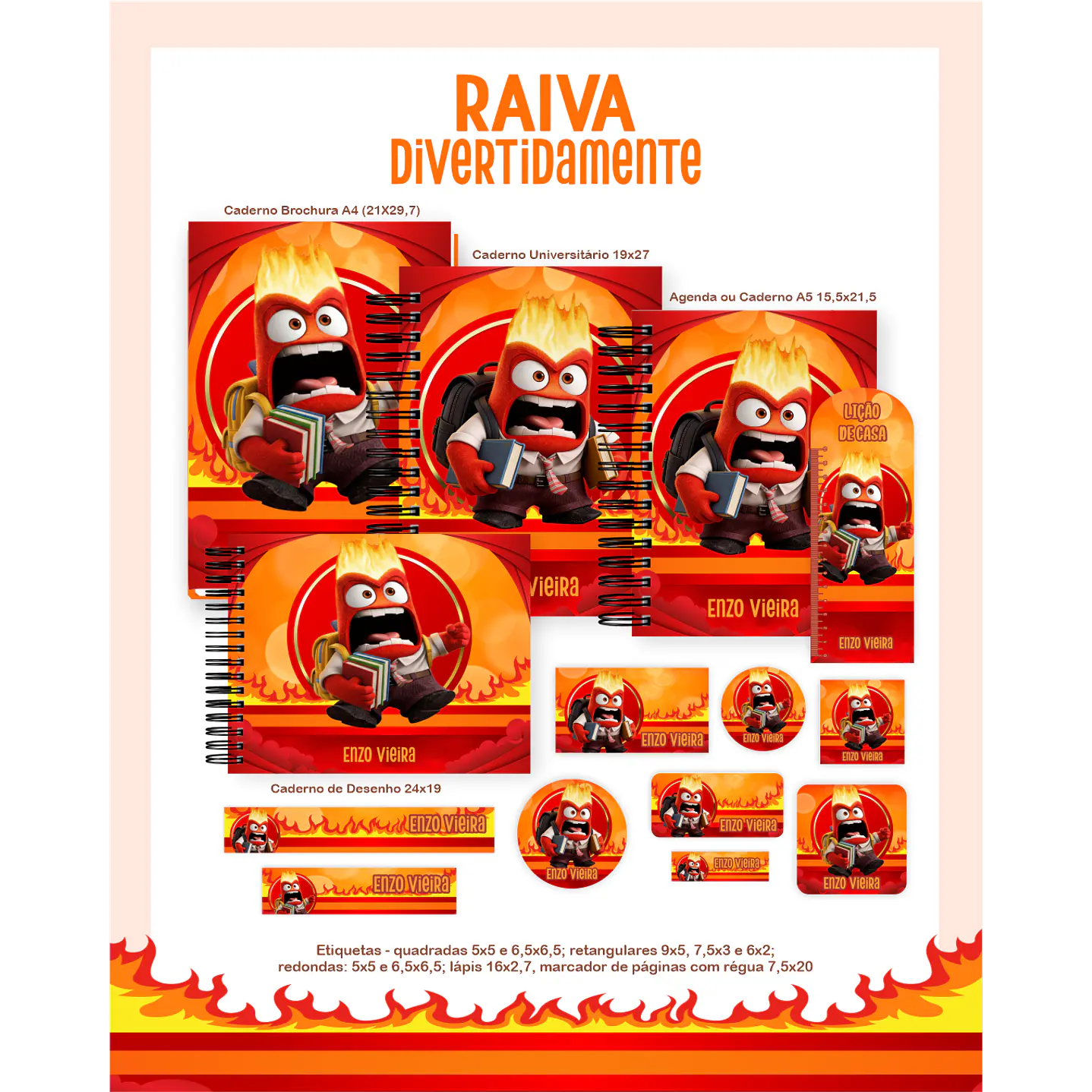 Encadernação Raiva Divertidamente - Volta às Aulas Completo 1
