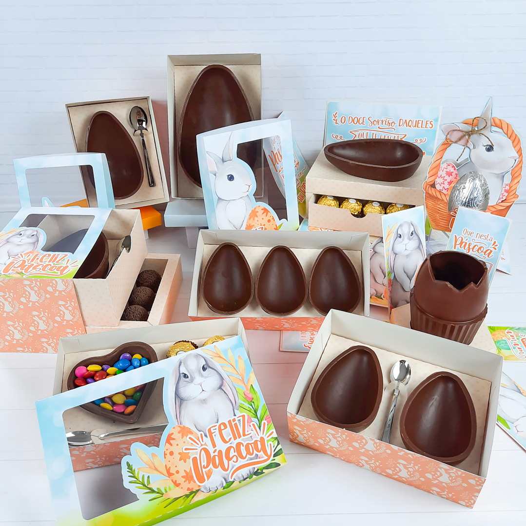 Arquivo de Corte Coelhinho Páscoa Silhouette e PDF 2