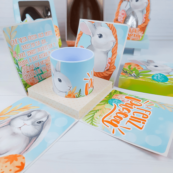 Arquivo de Corte Coelhinho Páscoa Silhouette e PDF 5