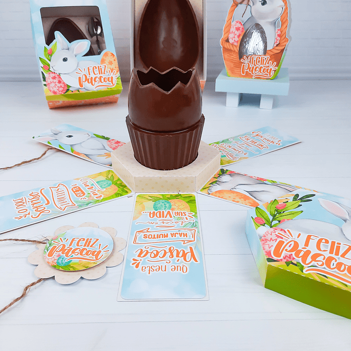 Arquivo de Corte Coelhinho Páscoa Silhouette e PDF 64