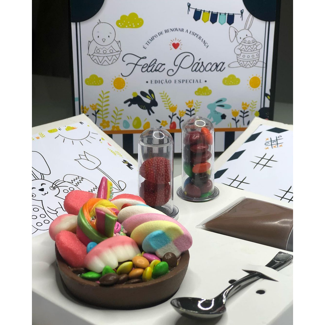 Arquivo de Corte Caixa Explosão Páscoa 8 Temas Infantis Silhouette 6