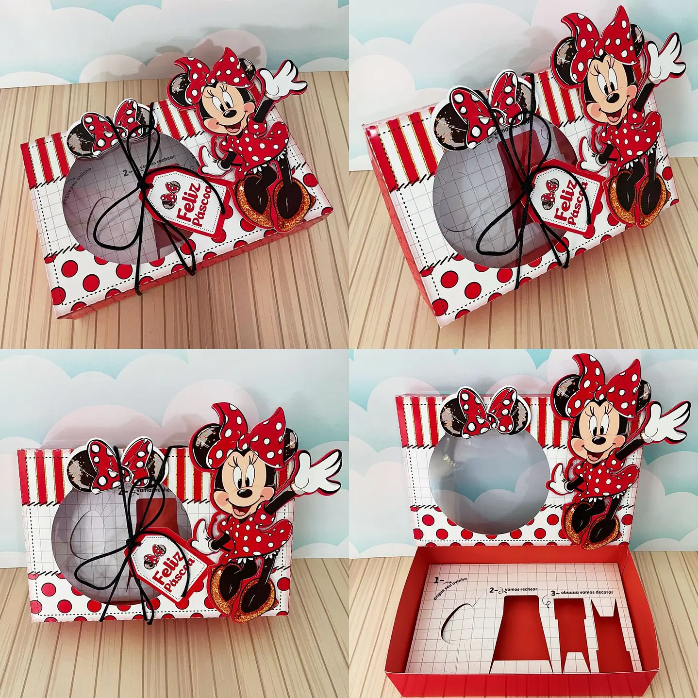 Combo Caixas Mini Confeiteiros Menina  - Arquivo de Corte Páscoa 4