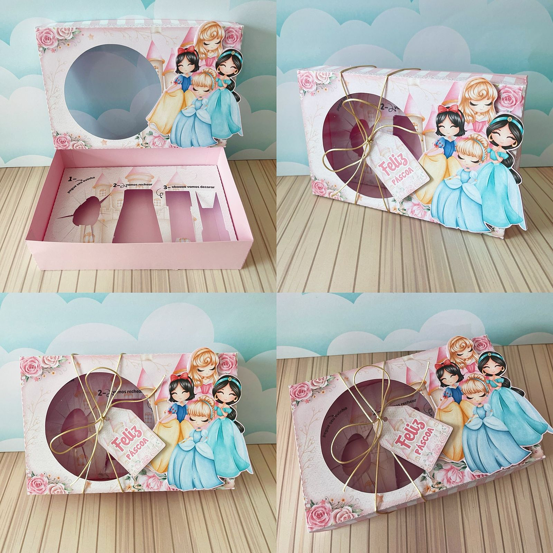 Combo Caixas Mini Confeiteiros Menina  - Arquivo de Corte Páscoa 2