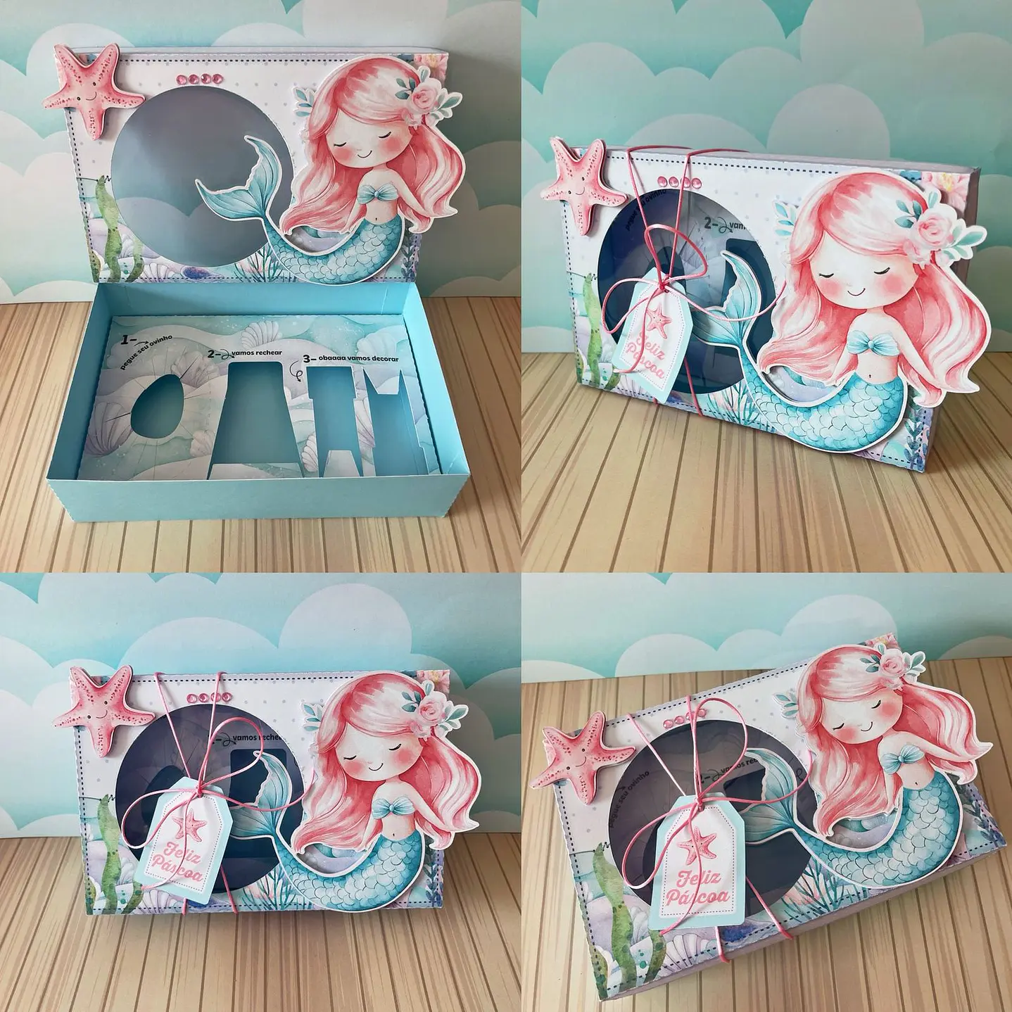 Combo Caixas Mini Confeiteiros Menina  - Arquivo de Corte Páscoa 5