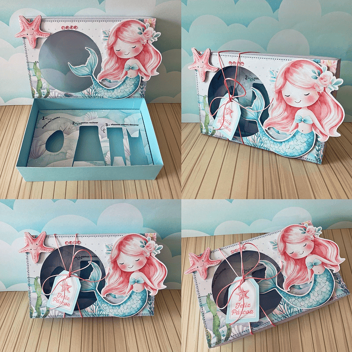 Combo Caixas Mini Confeiteiros Menina  - Arquivo de Corte Páscoa 5