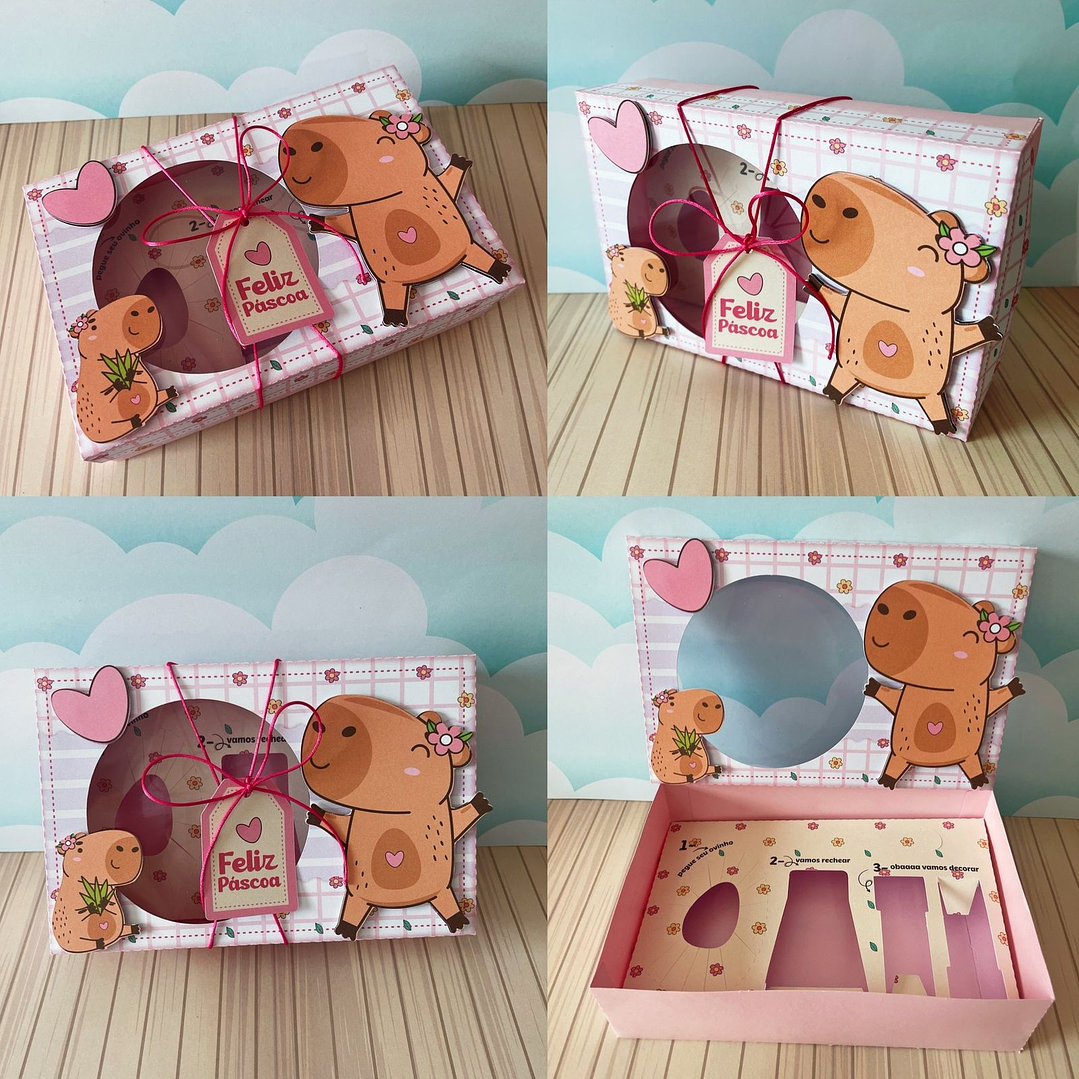Combo Caixas Mini Confeiteiros Menina  - Arquivo de Corte Páscoa 6