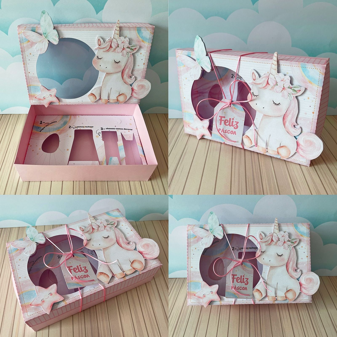 Combo Caixas Mini Confeiteiros Menina  - Arquivo de Corte Páscoa 7