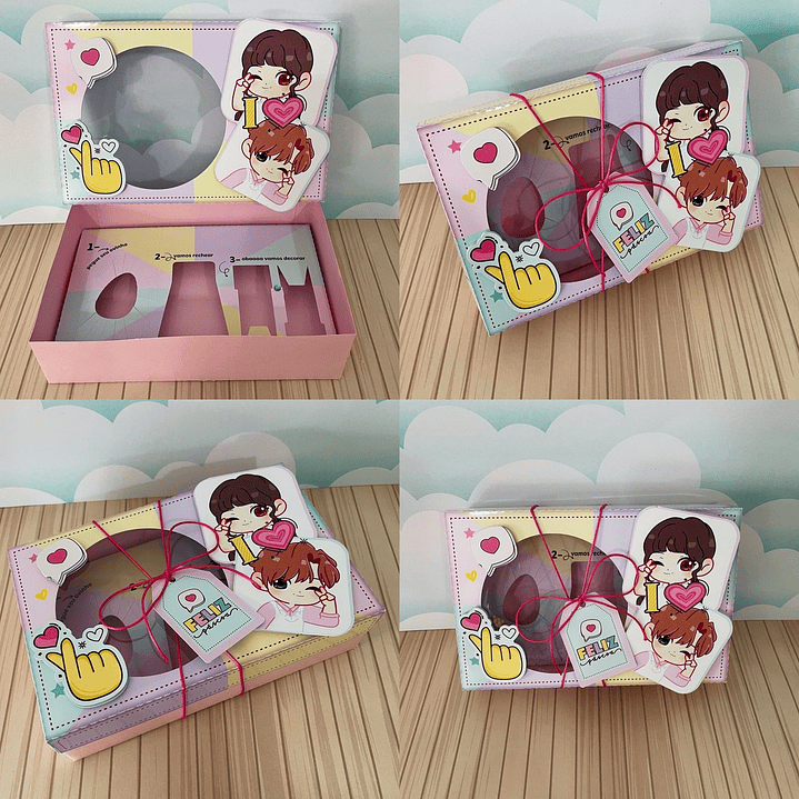 Combo Caixas Mini Confeiteiros Menina  - Arquivo de Corte Páscoa 14