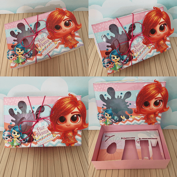 Combo Caixas Mini Confeiteiros Menina  - Arquivo de Corte Páscoa 17