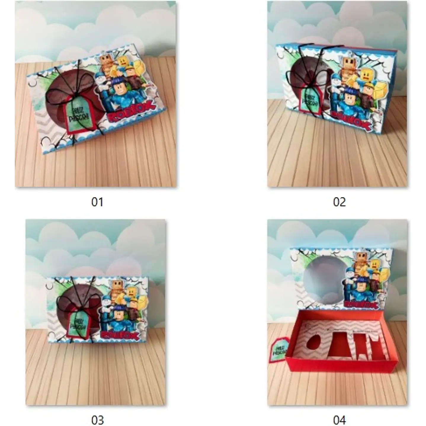 Combo Arquivo de Corte Caixa Mini Confeiteiro Menino Páscoa  15