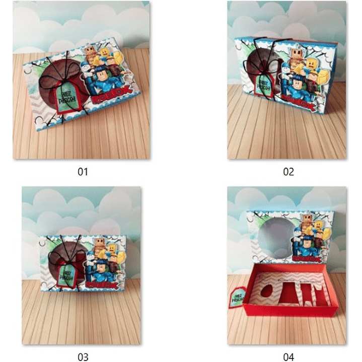 Combo Arquivo de Corte Caixa Mini Confeiteiro Menino Páscoa  15