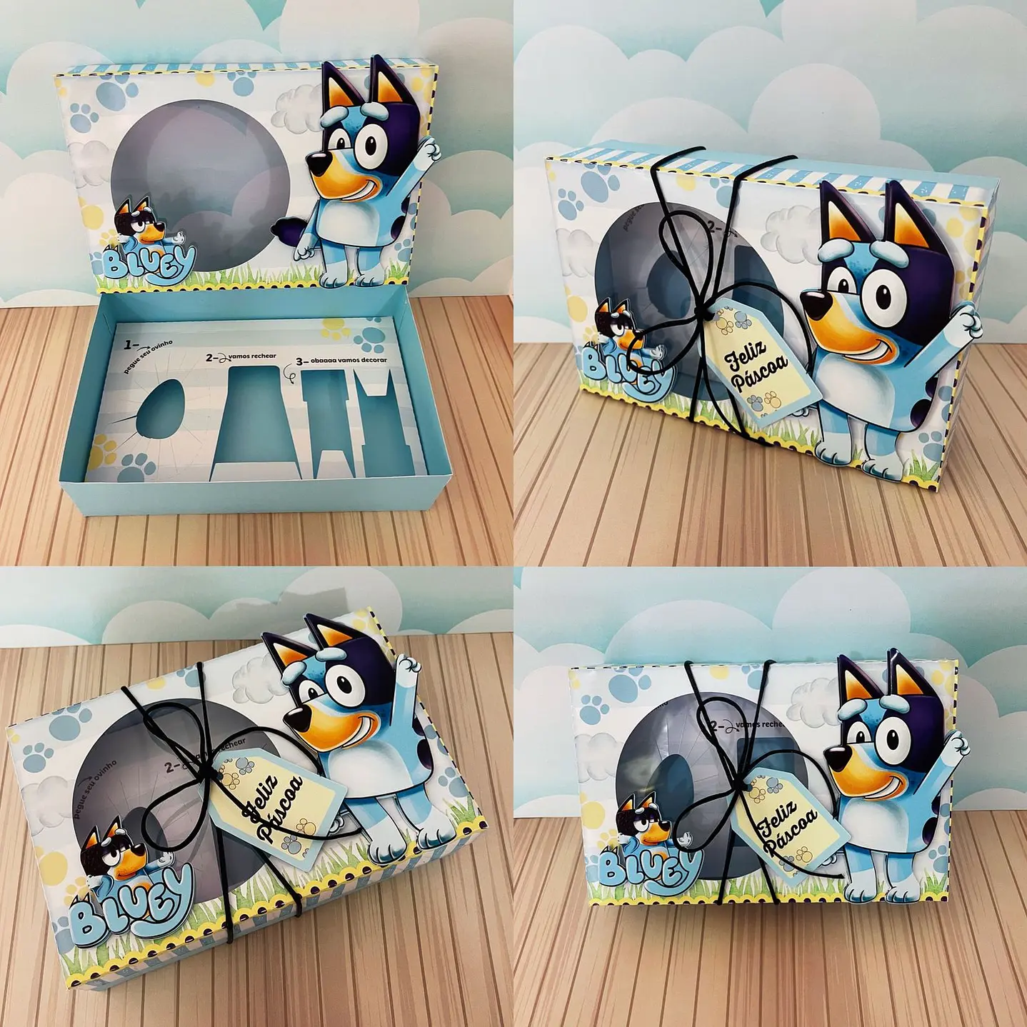 Combo Arquivo de Corte Caixa Mini Confeiteiro Menino Páscoa  6